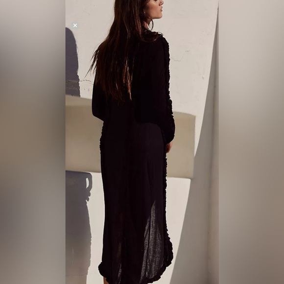 Free People Get It Girl Maxi Top Small BNWT Black - Picture 11 of 12